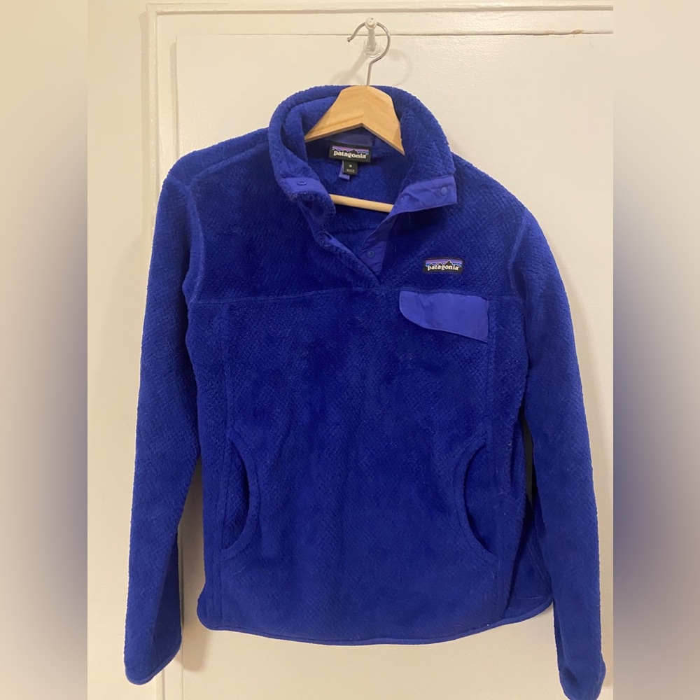 Patagonia Women's Re-Tool Snap-T® Fleece Pullover, Royal Blue, Size W Medium